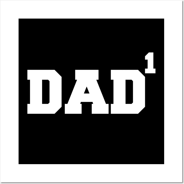 Dad to the 1st Power Father's Day 1 Kid Funny Geek Wall Art by charlescheshire